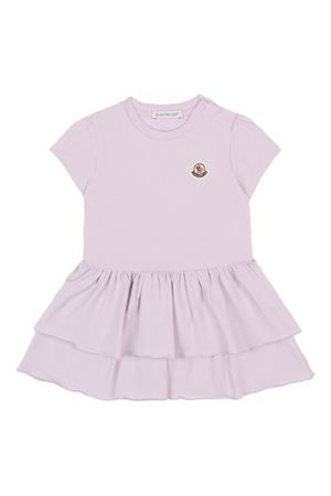 abito in cotone lilla MONCLER KIDS | L19518I0000489AUM509